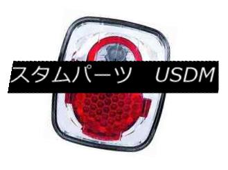 テールライト IPCW LEDT-407C Pair of Crystal Clear LED Tail Lights for 87-06 Jeep Wrangler IPCW LEDT-407CクリスタルクリアLEDテールライトのペア87-06ジープラングラー 【並行輸入品】