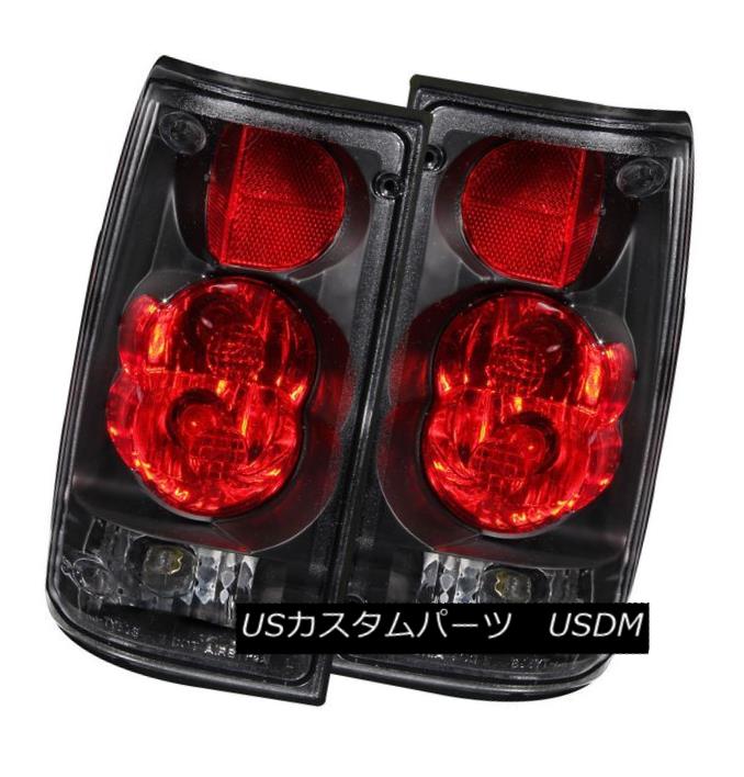 テールライト ANZO 211132 Set of 2 Black G2 Style Tail Lights for 1989-1995 Toyota Pickup ANZO 211132トヨタピックアップ用1989年?1995年の2つのブラックG2スタイルテールライトのセット 【並行輸入品】