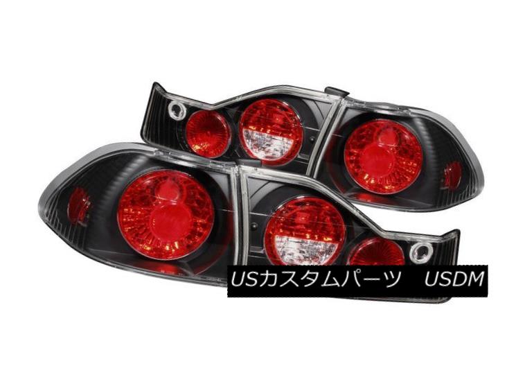 テールライト Anzo 221041 Set of 2 Black Tail Lights for 98-00 Honda Accord 4-Door Model Anzo 221041 98-00 Honda Accord 4-Doorモデル用ブラックテールライト2個セット 【並行輸入品】