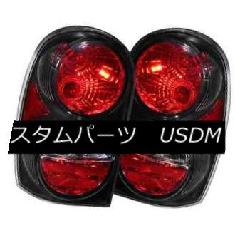 テールライト ANZO 211108 Set of 2 Black Tail Lights for 2002-2007 Jeep Liberty ANZO 211108ジープリバティー2002-2007用の2つの黒いテールライトのセット 【並行輸入品】