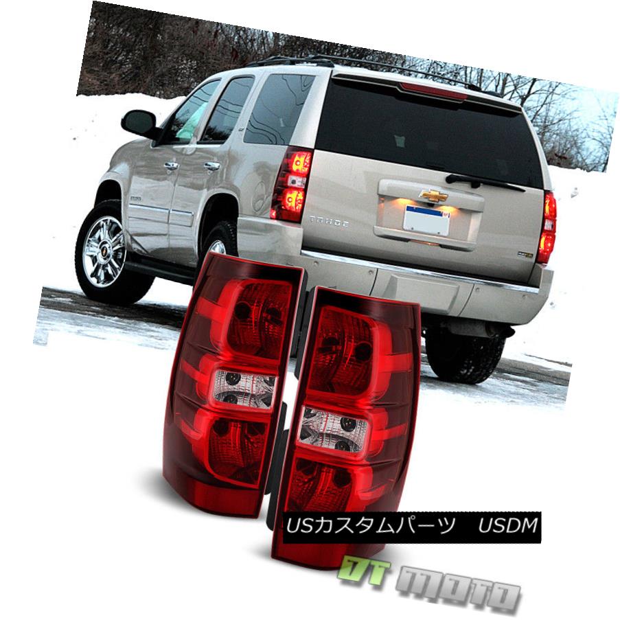 テールライト 2007-2014 Chevy Suburban Tahoe Tail Lights Brake Lamps Replacement Left+Right 2007年から2014年シボレー郊外のタホテールライトブレーキランプの交換左+右 【並行輸入品】
