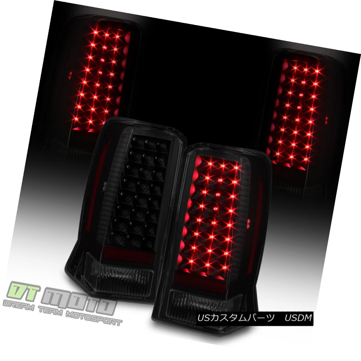 テールライト Black Smoke 2002 2003 2004 2005 2006 Cadillac Escalade ESV LED Tail Lights Lamps ブラックスモーク2002 2003 2004 2005 2006キャデラックエスカレードESV LEDテールライトランプ 【並行輸入品】