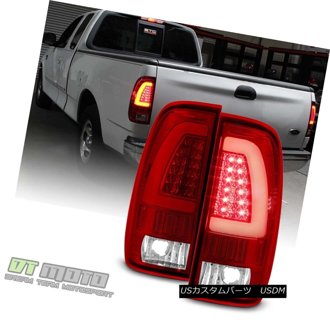 テールライト 1997-2003 Ford F-150 1999-2007 F-250 F-350 Red LED Light Tube Tail Lights Lamps 1997-2003フォードF-150 1999-2007 F-250 F-350赤色LEDライトチューブテールライトランプ 【並行輸入品】
