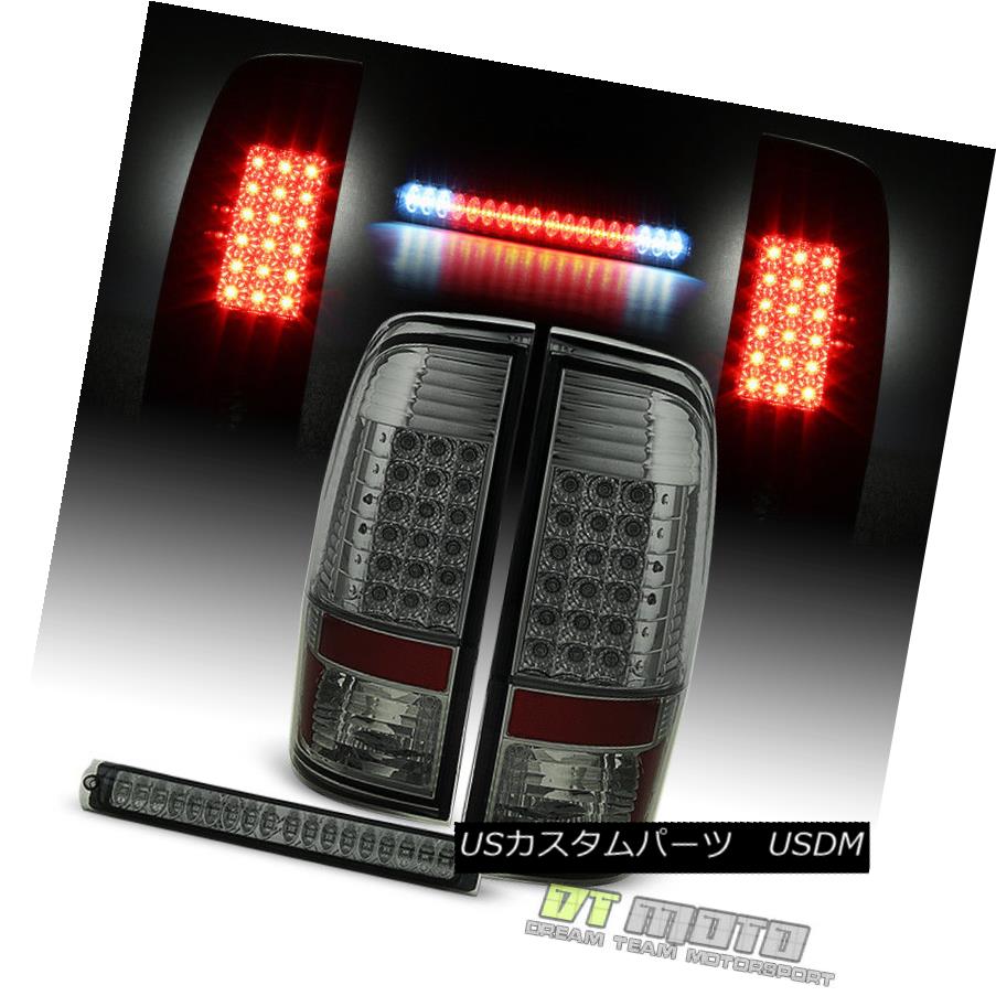 テールライト Smoked 1997-2003 F150 F-150 LED Taillights +LED 3rd Brake Cargo Lamp Light 97-03 スモーク1997-2003 F150 F-150 LEDターンライト+ LED第3ブレーキ貨物ランプライト97-03 【並行輸入品】