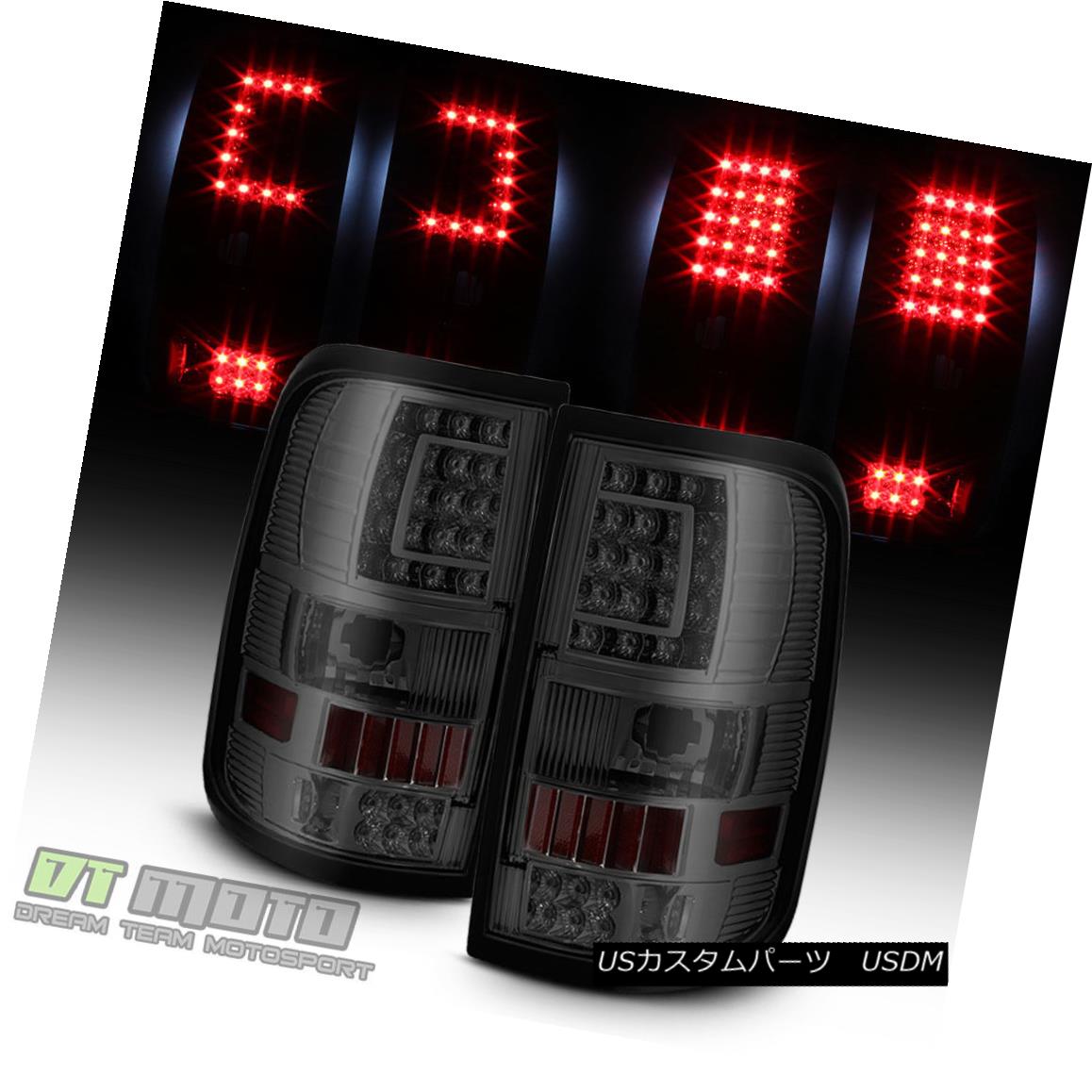 テールライト Smoked 2004-2008 Ford F150 F150 [C-Shape] LED Tail Lights Brake Lamps Left+Right スモーク2004-2008フォードF150 F150 [C形] LEDテールライトブレーキランプ左+右 【並行輸入品】