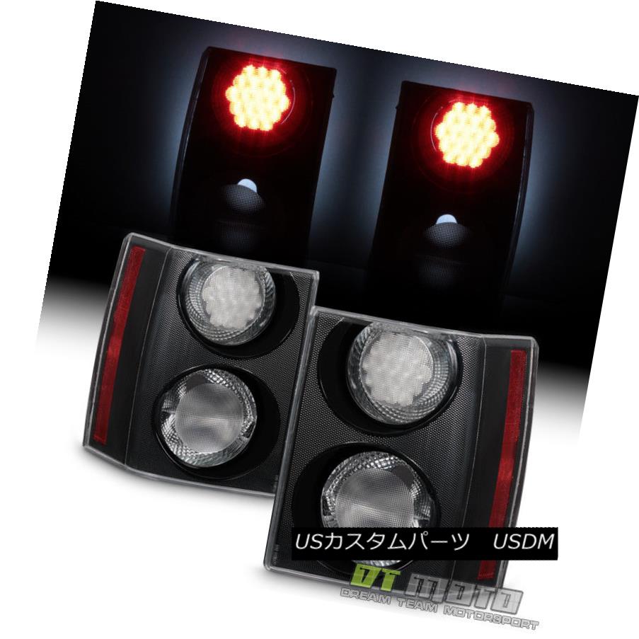 テールライト 2006-2009 Land Rover Range Rover HSE EURO Black/Clear LED Tail Lights Left+Right 2006-2009年ランドローバーレンジローバーHSE EUROブラック/クリアLEDテールライト左+右 【並行輸入品】