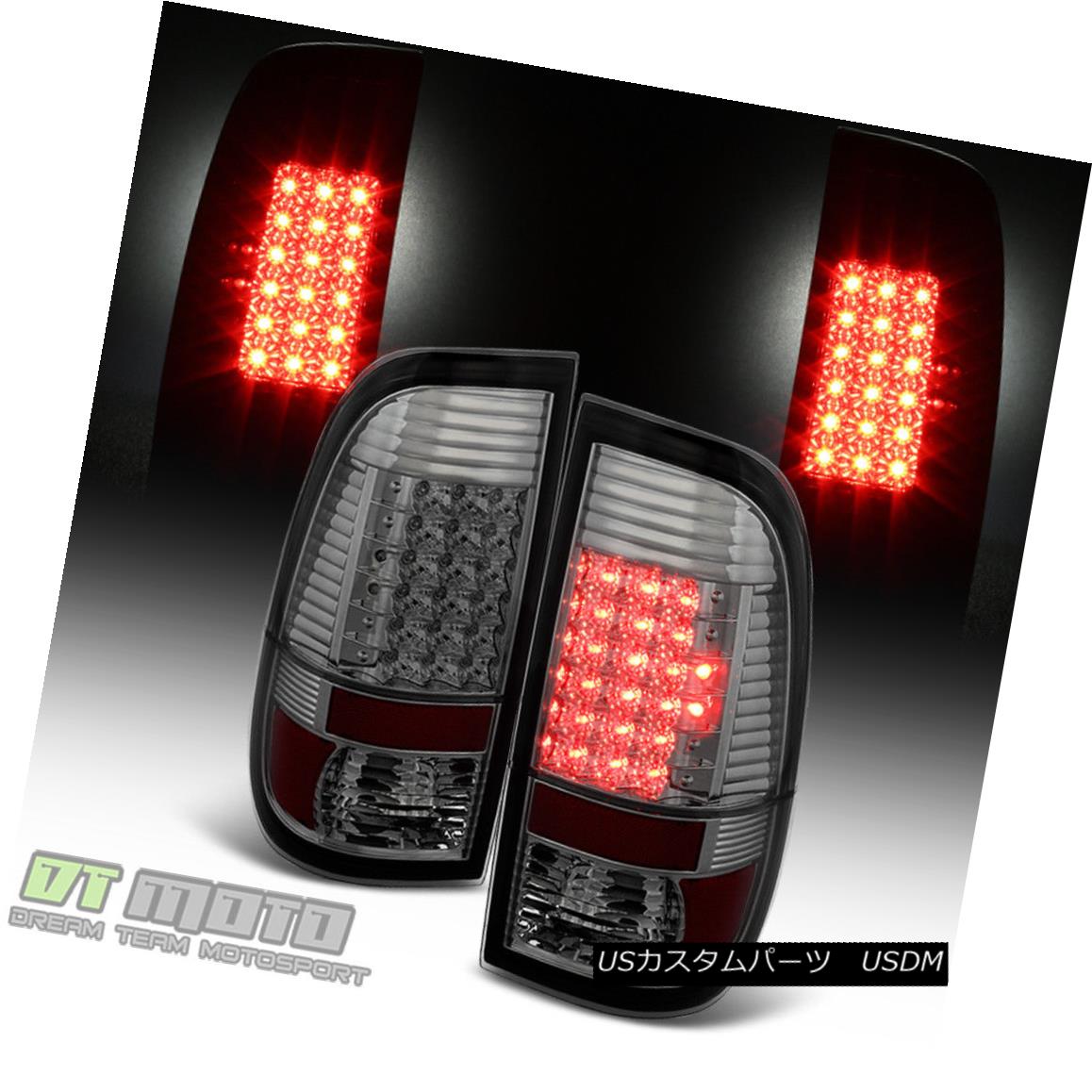 テールライト Smoked 2008-2016 Ford F250 F350 F450 Super Duty LED Tail Lights Lamps Left+Right スモーク2008-2016フォードF250 F350 F450スーパーデューティLEDテールライトランプ左+右 【並行輸入品】