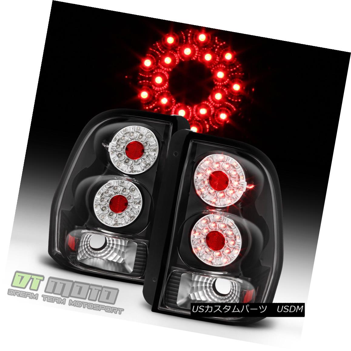 テールライト Black 2002-2009 Chevy Trailblazer LED Tail Lights Brake Lamps 02-09 Aftermarket ブラック2002-2009シボレートレイルブレイザーLEDテールライトブレーキランプ02-09アフターマーケット 【並行輸入品】
