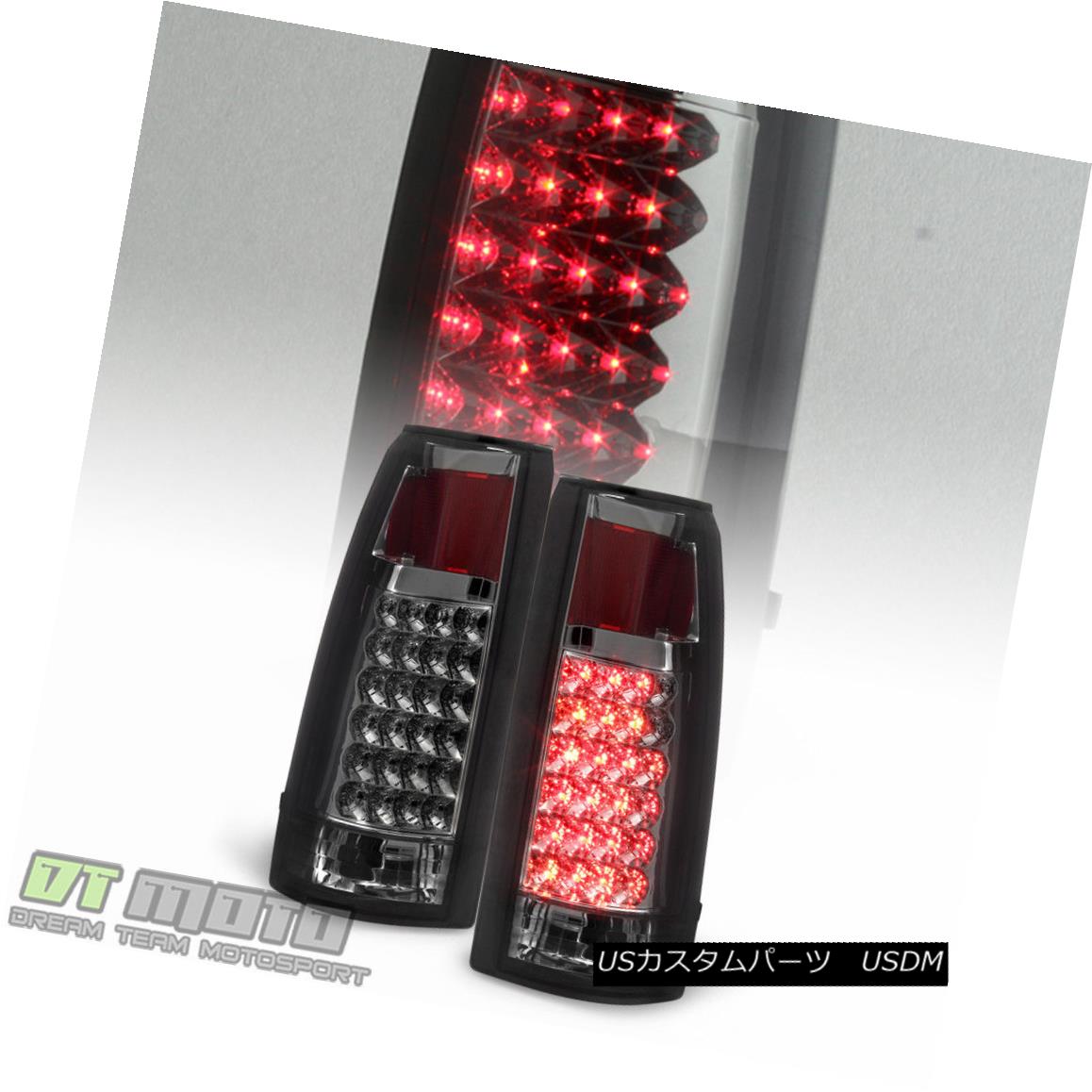 テールライト Smoked 1988-1998 Chevy Silverado C/K 1500 2500 3500 Sierra LED Tail Lights Lamps Smoke 1988-1998 Chevy Silverado C / K 1500 2500 3500 Sierra LEDテールライトランプ 【並行輸入品】