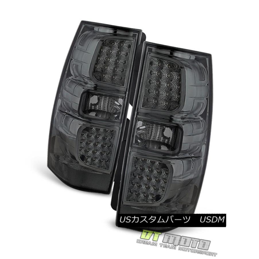 テールライト Smoke 2007-2014 Chevy Suburban Tahoe Yukon LED Tail Lights Brake Lamps Pair Set Smoke 2007-2014 Chevy Suburban Tahoe Yukon LEDテールライトブレーキランプペア 【並行輸入品】