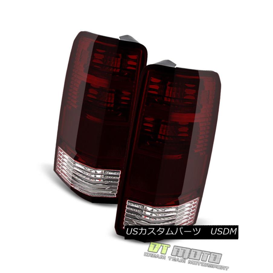 テールライト Replacement For 2007 2008 2009 2010 2011 Dodge Nitro RED SMOKE Tail Lights Lamps 2007年2008年2009年2010年ダッジニトロRED SMOKEテールライトランプの交換 【並行輸入品】