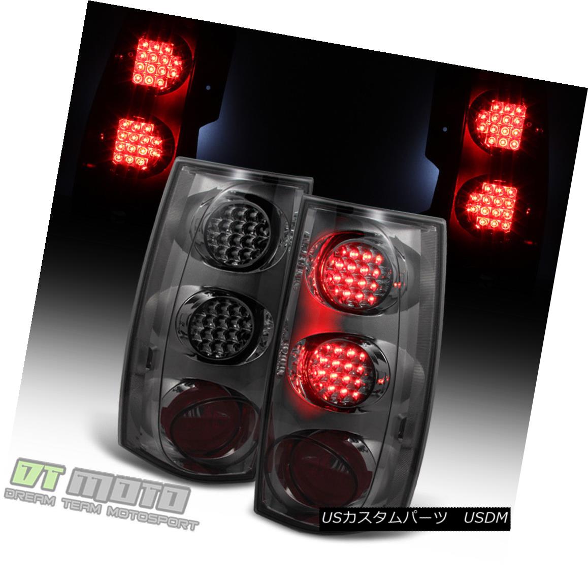 テールライト Smoked 2007-2014 Chevy Suburban Tahoe Yukon LED Tail Lights Brake Lamps 07-14 スモーク2007-2014シボレー郊外タホユーコンLEDテールライトブレーキランプ07-14 【並行輸入品】