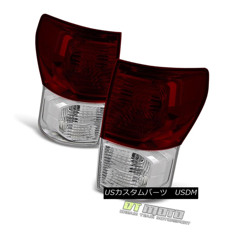 テールライト Red Smoke 2007-2013 Toyota Tundra Truck Tail Lights Brake Lamps Left+Right 07-13 レッド・スモーク2007-2013トヨタ・トンドラ・トラックテール・ライトブレーキ・ランプ左右+ 07-13 【並行輸入品】