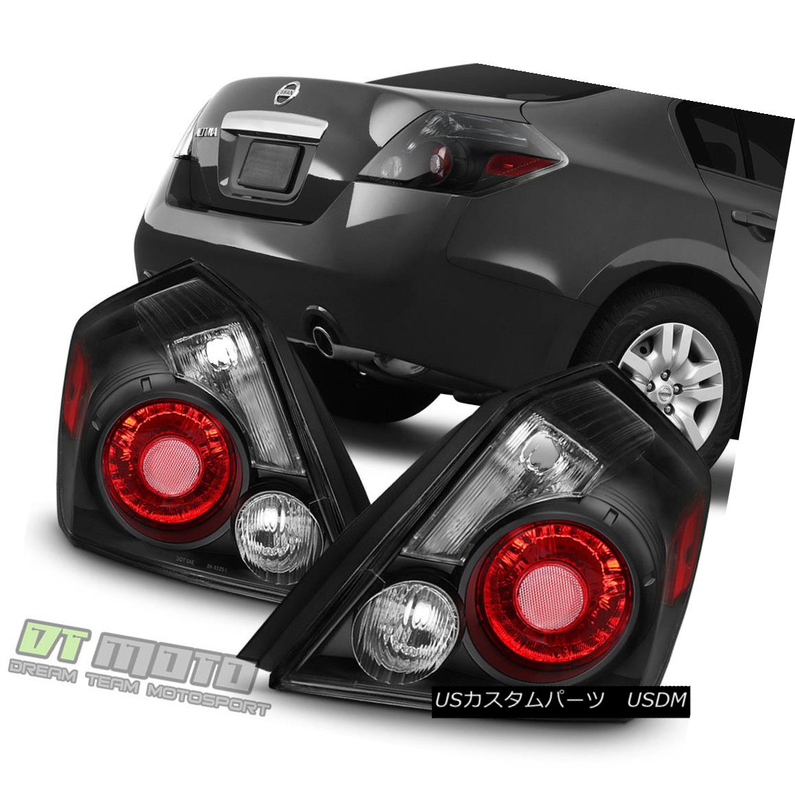 テールライト Black Housing w/Smoke Signal Lens For 2007-2012 Altima Sedan Tail Lights Lamps 2007年から2012年までの煙信号レンズを備えた黒い住宅Altima Sedan Tail Lights Lamps 【並行輸入品】