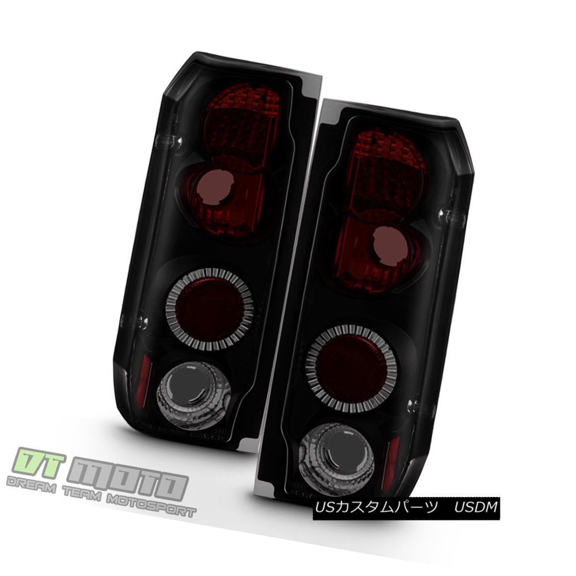 テールライト Black Smoked 1987-1996 Ford F150 F250 F350 Bronco Tail Lights Lamps Left+Right ブラックスモーク1987-1996フォードF150 F250 F350ブロンコテールライトランプ左+右 【並行輸入品】