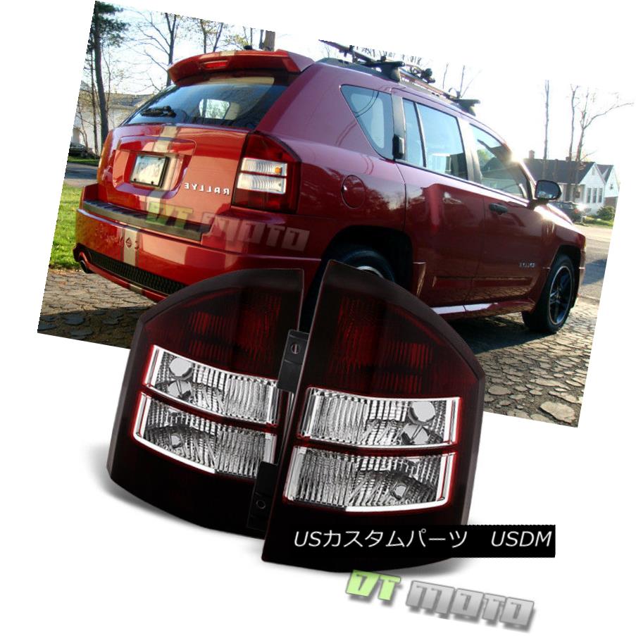 テールライト 2007-2010 Jeep Compass Smoked Tail Lights Brake Lamps Left+Right 07 08 09 10 2007-2010ジープコンパススモークテールライトブレーキランプ左+右07 08 09 10 【並行輸入品】