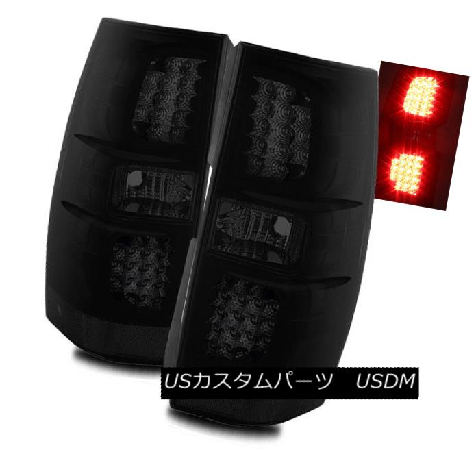 Rh Lamps Lights Rear Smoke店車用品 バイク用品 ライト ランプ Tail Black パーツ Smoke Iブラックスモークlh Gmcユーコン 車用品 07 14 デナリ Gmc Xl Lh Rh Ledテールライトリアブレーキランプ World倉庫 テールライト For Brake Yukon Xl Denali 07 14