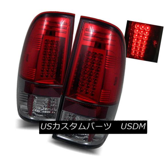 テールライト For 97-03 Ford F150/F250 Styleside Red Smoke LH+RH LED Tail Lights Brake Lamps 97-03 Ford F150 / F250用Styleside Red Smoke LH + RH LEDテールライトブレーキランプ 【並行輸入品】 45,012円