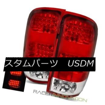 テールライト For 07-13 GMC Sierra 1500/2500HD/3500HD Red Clear LED Tail Lights Brake Lamps 07-13 GMC Sierra 1500 / 2500HD / 35 00HDレッドクリアLEDテールライトブレーキランプ 【並行輸入品】