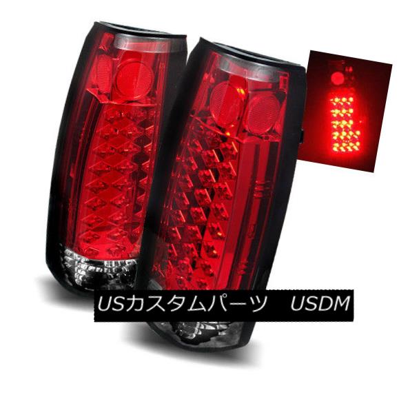 テールライト For 92-94 Chevy Blazer/95-99 Tahoe Red Clear LH+RH LED Tail Lights Brake Lamps 92-94シボレーブレイザー/ 95-99タホレッドクリアLH + RH LEDテールライトブレーキランプ 【並行輸入品】