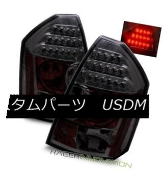 テールライト For 05-07 Chrysler 300C SRT8 VIP Euro Smoked Tinted LED Tail Lights Brake Lamps 05-07クライスラー300C SRT8 VIPユーロスモークティンテッドLEDテールライトブレーキランプ 【並行輸入品】