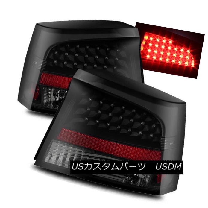テールライト For 06-08 Dodge Charger Black Smoke Left/Right LED Tail Lights Rear Brake Lamps 06-08ダッジチャージャーブラックスモーク左/右LEDテールライトリアブレーキランプ 【並行輸入品】