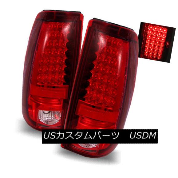 テールライト For 99-02 Silverado/99-03 Sierra Red Clear LH+RH LED Tail Lights Rear Brake Lamp 99-02 Silverado / 99-0 3 Sierra Red Clear LH + RH LEDテールライトリアブレーキランプ 【並行輸入品】