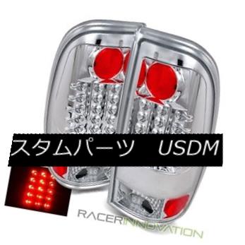 テールライト For 97-03 Ford F150/99-07 F250/F350/F450/F550 Chrome LED Tail Lights Lamps 97-03 Ford F150 / 99-07 F250 / F350 / F450用 / F550クロームLEDテールライトランプ 【並行輸入品】