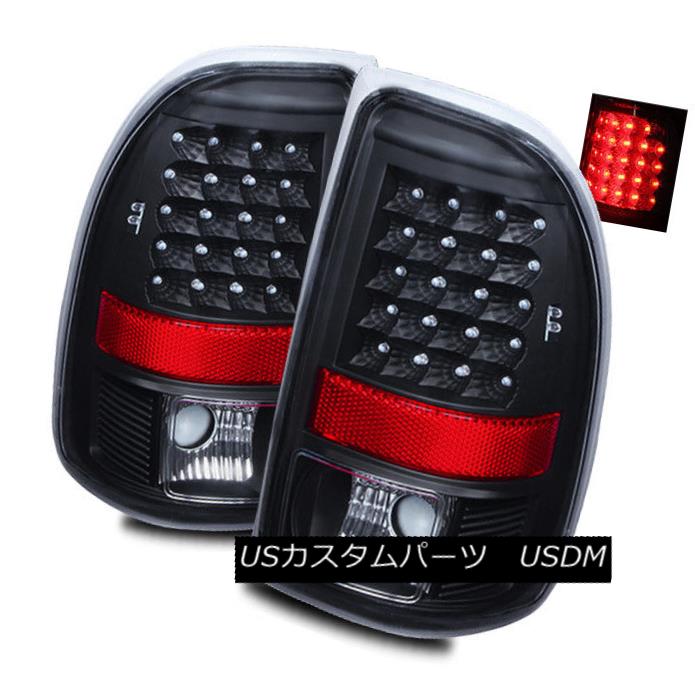 テールライト For 97-04 Dodge Dakota Black Left/Right LED Tail Lights Rear Brake Lamp Assembly 97-04ダッジダコタブラック左/右LEDテールライトリアブレーキランプアセンブリ 【並行輸入品】