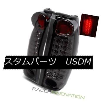 テールライト For 92-94 Chevy Blazer Full Size Truck Smoke LED Tail Lights Rear Brake Lamps 92-94 Chevy Blazer用フルサイズトラックスモークLEDテールライトリアブレーキランプ 【並行輸入品】