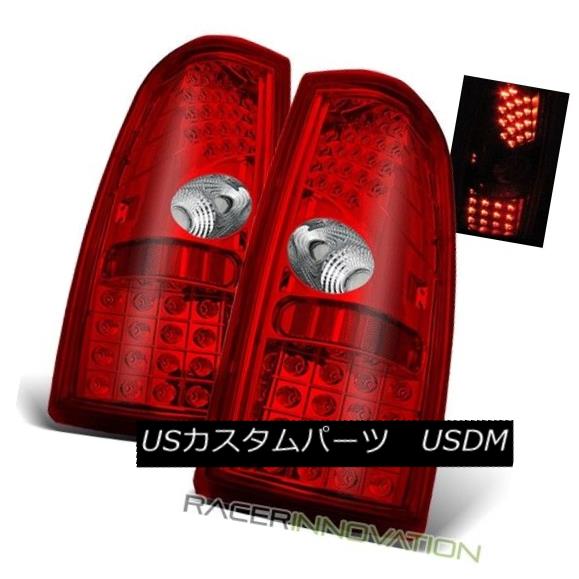 テールライト For 99-02 Chevy Silverado/99-03 Sierra LED Tail Lights Brake Lamps Red/Clear 99-02 Chevy Silverado / 99-0 3 Sierra LEDテールライトブレーキランプレッド/クリア 【並行輸入品】