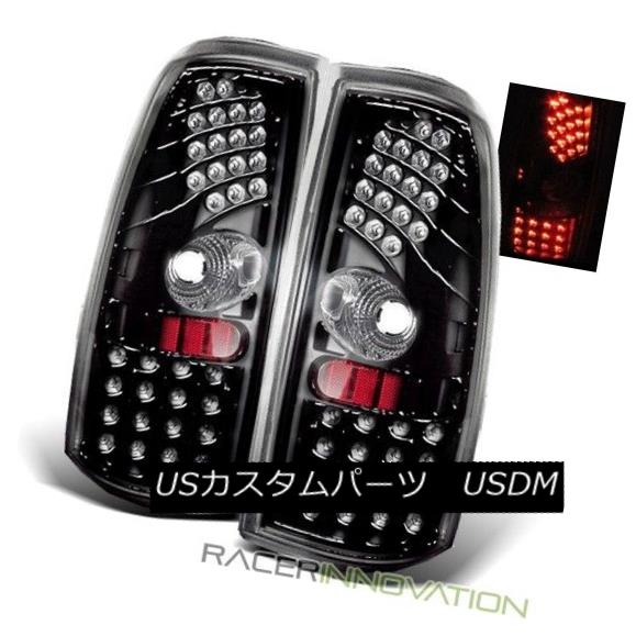 テールライト For 99-02 Chevy Silverado/99-03 Sierra LED Tail Lights Brake Lamps Glossy Black 99-02 Chevy Silverado / 99-0 3 Sierra LEDテールライトブレーキランプ光沢ブラック 【並行輸入品】