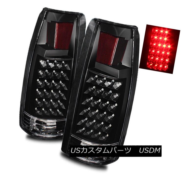 テールライト For 88-98 Chevy/GMC C/K 1500/2500/3500 Black LH/RH LED Tail Lights Brake Lamps 88-98 Chevy / GMC C / K 1500/2500/3500ブラックLH / RH LEDテールライトブレーキランプ 【並行輸入品】 43,544円