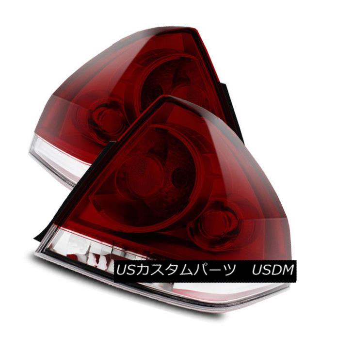 テールライト For 06-13 Chevy Impala/14-16 Limited Dark Red/Clear LH/RH Tail Lights Brake Lamp 06-13シボレーインパラ/ 14-16限定ダークレッド/クリアLH / RHテールライトブレーキランプ 【並行輸入品】