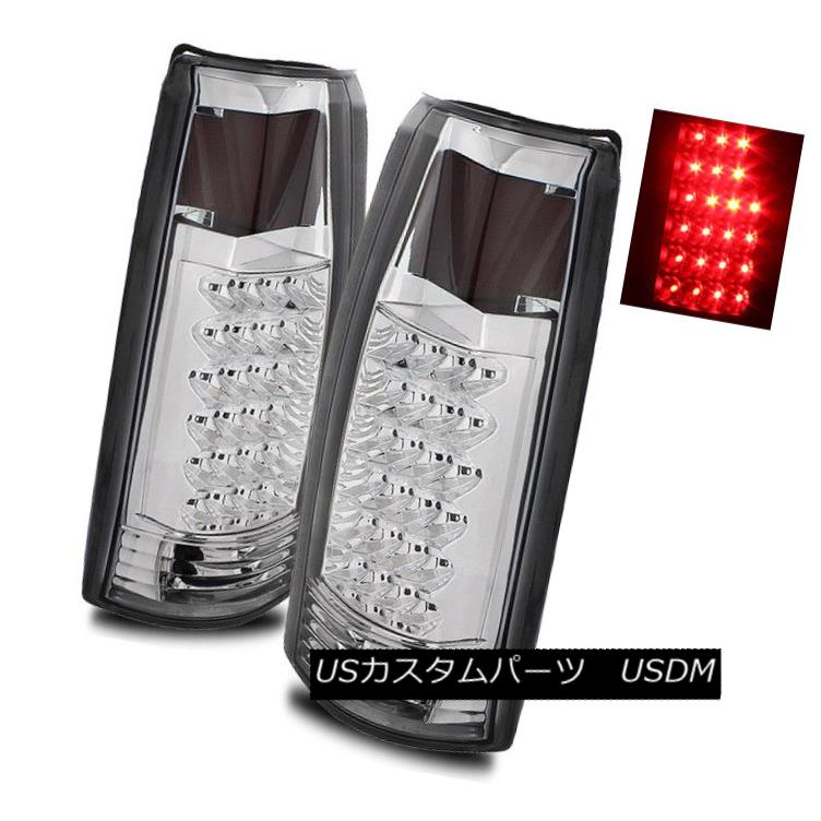 テールライト For 92-94 Chevy Blazer/GMC Jimmy Chrome LH/RH LED Tail Lights Rear Brake Lamps 92-94 Chevy Blazer / GMCジミークロームLH / RH LEDテールライトリアブレーキランプ 【並行輸入品】