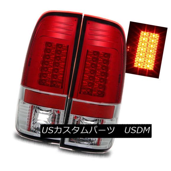 テールライト For 08-16 F250/F350/F450/F550 Super Duty Red Clear LED Tail Lights Brake Lamps 08-16 F250 / F350 / F450用 / F550スーパーデューティレッドクリアLEDテールライトブレーキランプ 【並行輸入品】