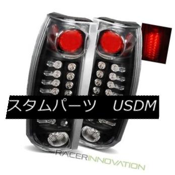 テールライト For 92-99 Chevy/GMC Suburban Black LED Tail Lights Rear Brake Lamps 92-99シボレー/ GMC郊外のブラックLEDテールライトリアブレーキランプ 【並行輸入品】