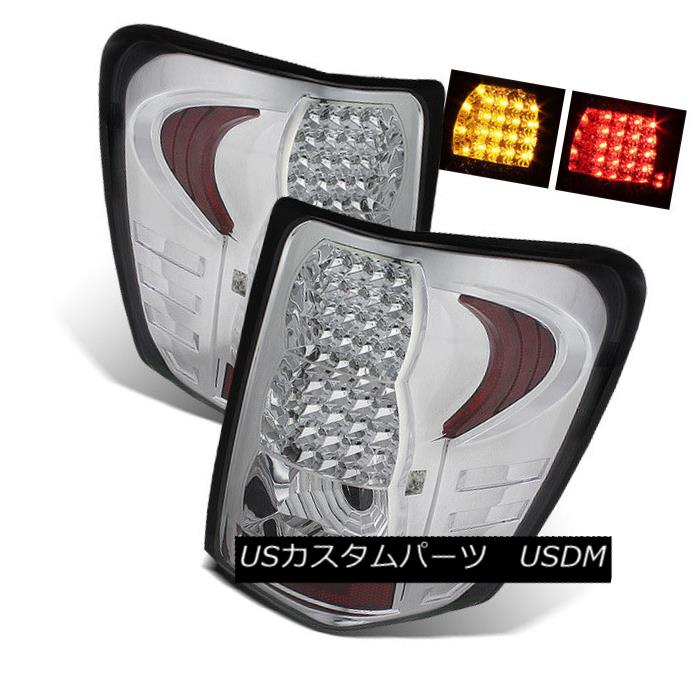 テールライト For 99-04 Jeep Grand Cherokee Chrome LH/RH LED Tail Lights Rear Brake Lamps Set 99-04ジープグランドチェロキークロムLH / RH LEDテールライトリアブレーキランプセット 【並行輸入品】 44,022円