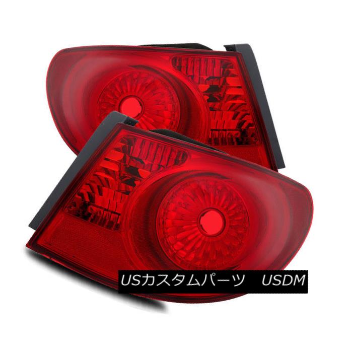 テールライト For 07-10 Elantra Red Left/Right Tail Lights Rear Brake Lamps Replacement Set 07-10のElantra Redのための左/右テールライト後部ブレーキランプ交換セット 【並行輸入品】