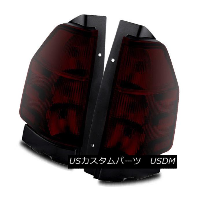 テールライト For 02-09 GMC Envoy/02-06 Envoy XL Dark Red LH/RH Tail Lights Rear Brake Lamps 02-09用GMC Envoy / 02-06 Envoy XLダークレッドLH / RHテールライトリアブレーキランプ 【並行輸入品】