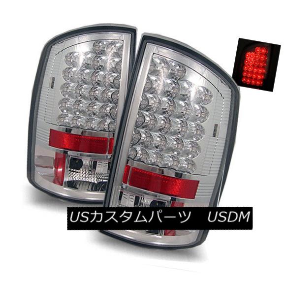 テールライト For 02-06 Dodge Ram 1500/2500/3500 Chrome LH+RH LED Tail Lights Rear Brake Lamps 02-06 Dodge Ram 1500/2500/3500 Chrome LH + RH LEDテールライトリアブレーキランプ 【並行輸入品】