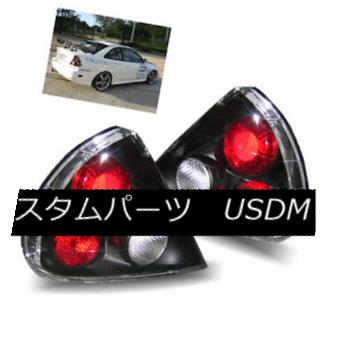 テールライト For 99-02 Mitsubishi Mirage Black LH+RH Altezza Tail Lights Rear Brake Lamps 99-02三菱ミラージュブラックLH + RH Altezzaテールライトリアブレーキランプ 【並行輸入品】