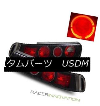 テールライト For 90-93 Acura Integra DA 2 Door Coupe Black Halo Tail Lights Brake Lamps 90-93用Acura Integra DA 2ドアクーペブラックハローテールライトブレーキランプ 【並行輸入品】