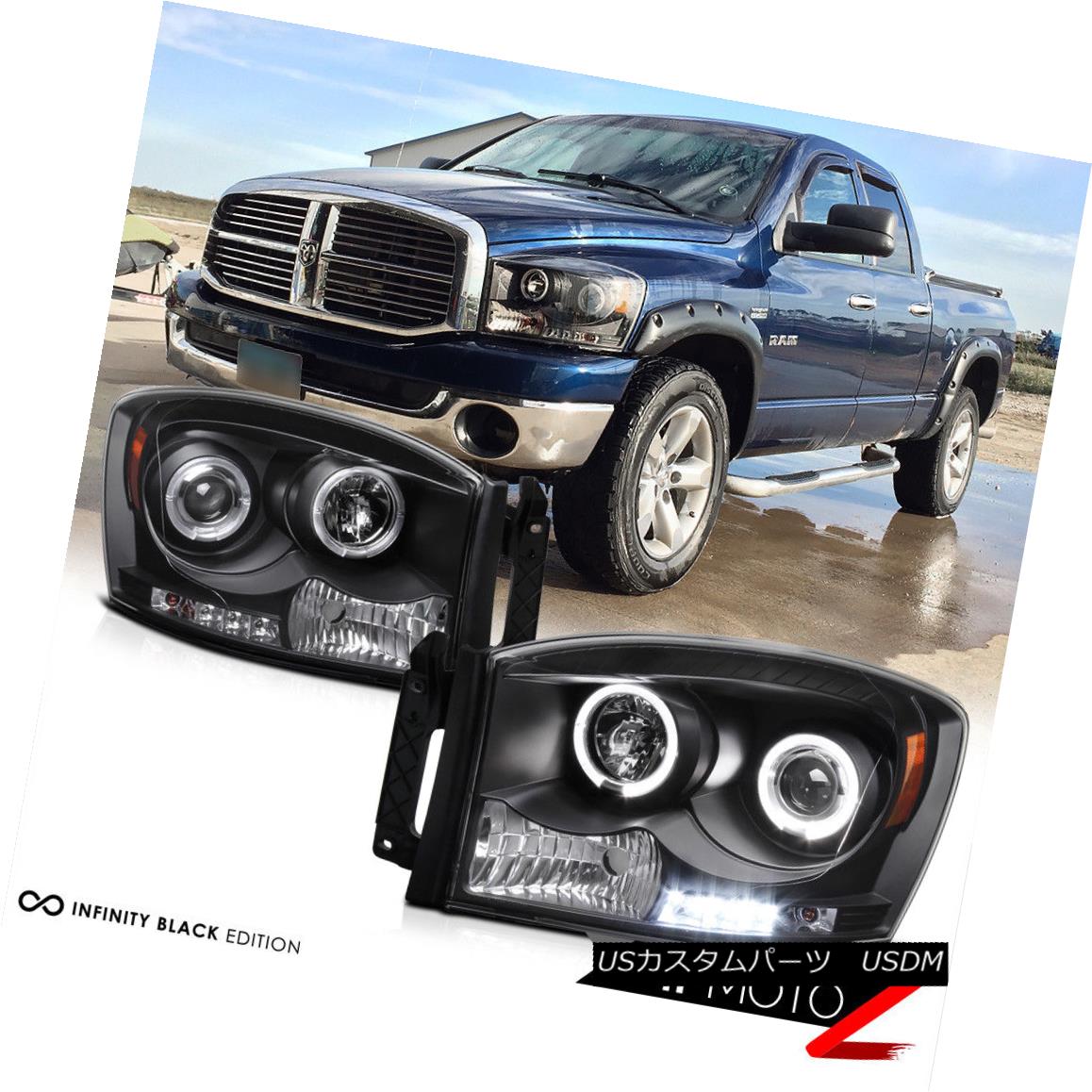 スノーブルー ヘッドライト スモークヘッドライトブラックテールランプLEDフォグランプ第3ブレーキカーゴ2006ダッジラム Smoke  Headlight Blac