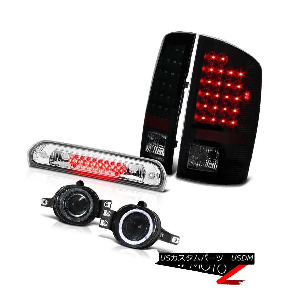 完売 テールライト 02-05 Ram 1500 2500 3500 ST Taillights Euro Chrome Headlamps 3RD  Brake Lamp LED STテールランプユーロクロームヘッドランプ3RDブレーキランプLED