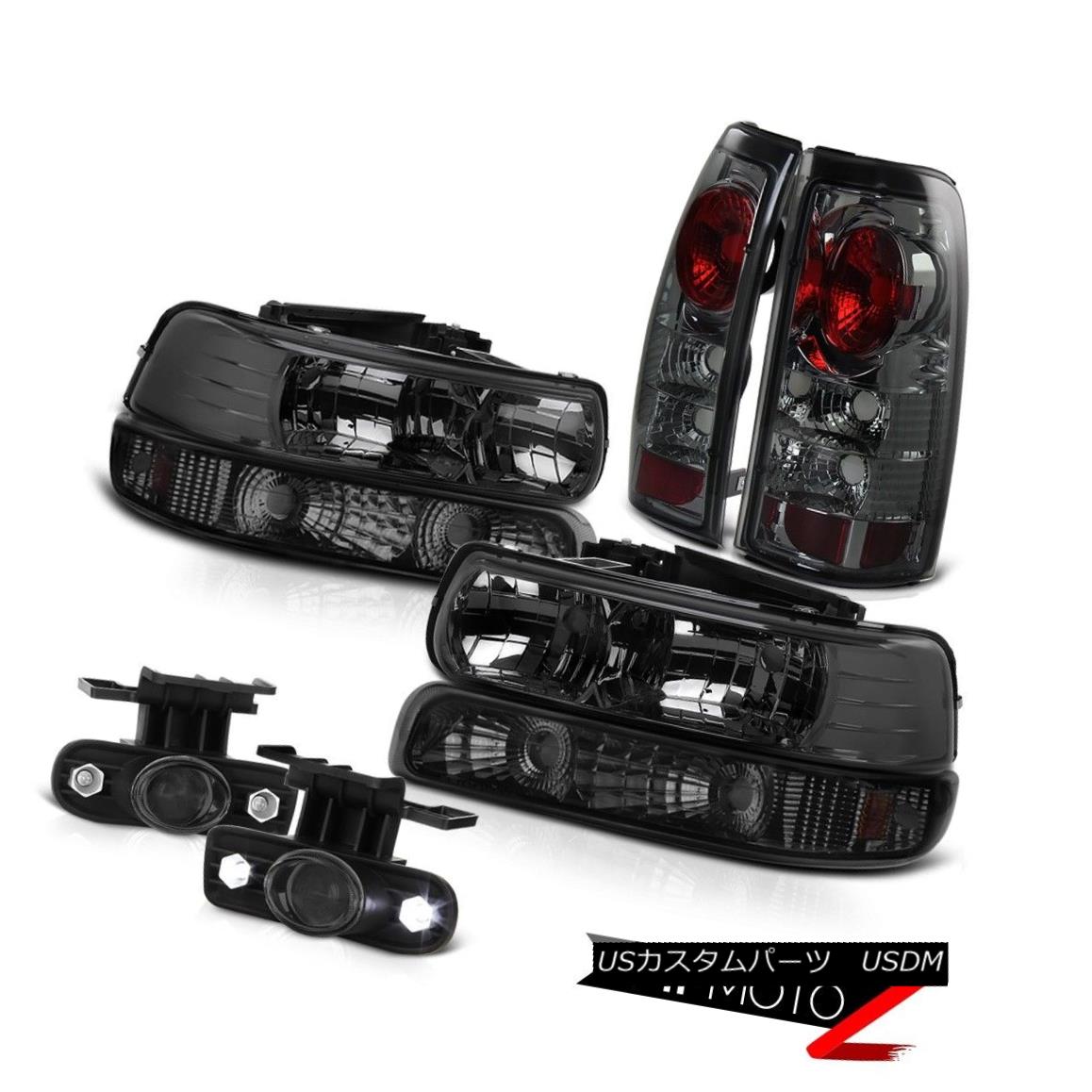 テールライト 1999-2002 Silverado 6.0L 8.1L V8 Smoke Headlights Rear Brake Projector Foglight 1999-2002 Silverado 6.0L 8.1L V8煙ヘッドライトリアブレーキプロジェクターFoglight 【並行輸入品】