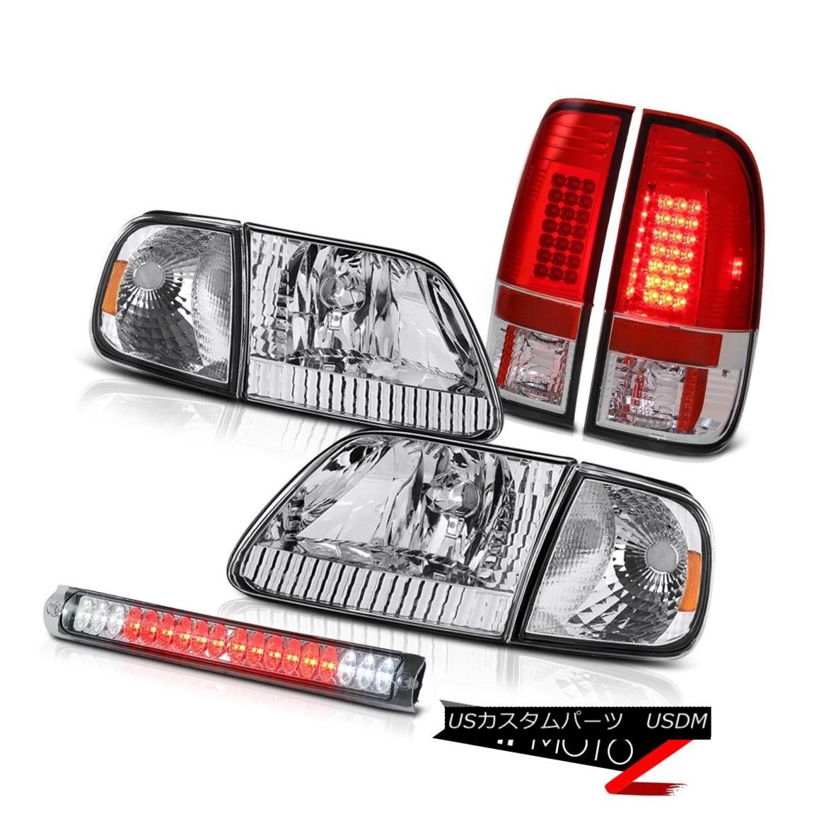 テールライト Crystal Headlamps Chrome Signal LED Tail Lights Euro Third Brake 97-03 Ford F150 クリスタルヘッドランプクローム信号LEDテールライトユーロサードブレーキ97-03 Ford F150 【並行輸入品】 58,410円