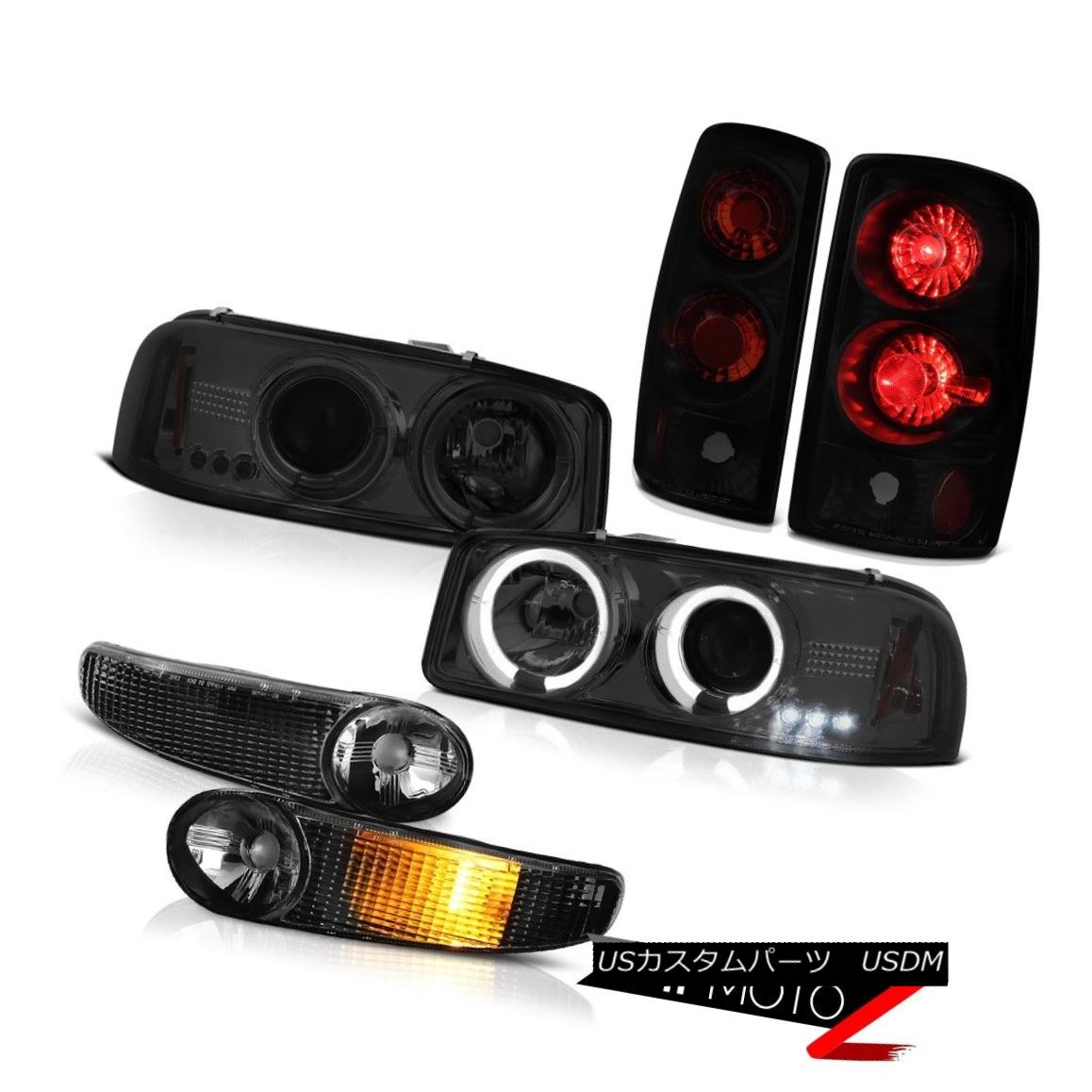 テールライト Tinted Halo LED Headlight Parking Tail Lights 01 02 03 04 05 06 GMC Yukon Denali ティンテッドハローLEDヘッドライトパーキングテールライト01 02 03 04 05 06 GMC Yukon Denali 【並行輸入品】