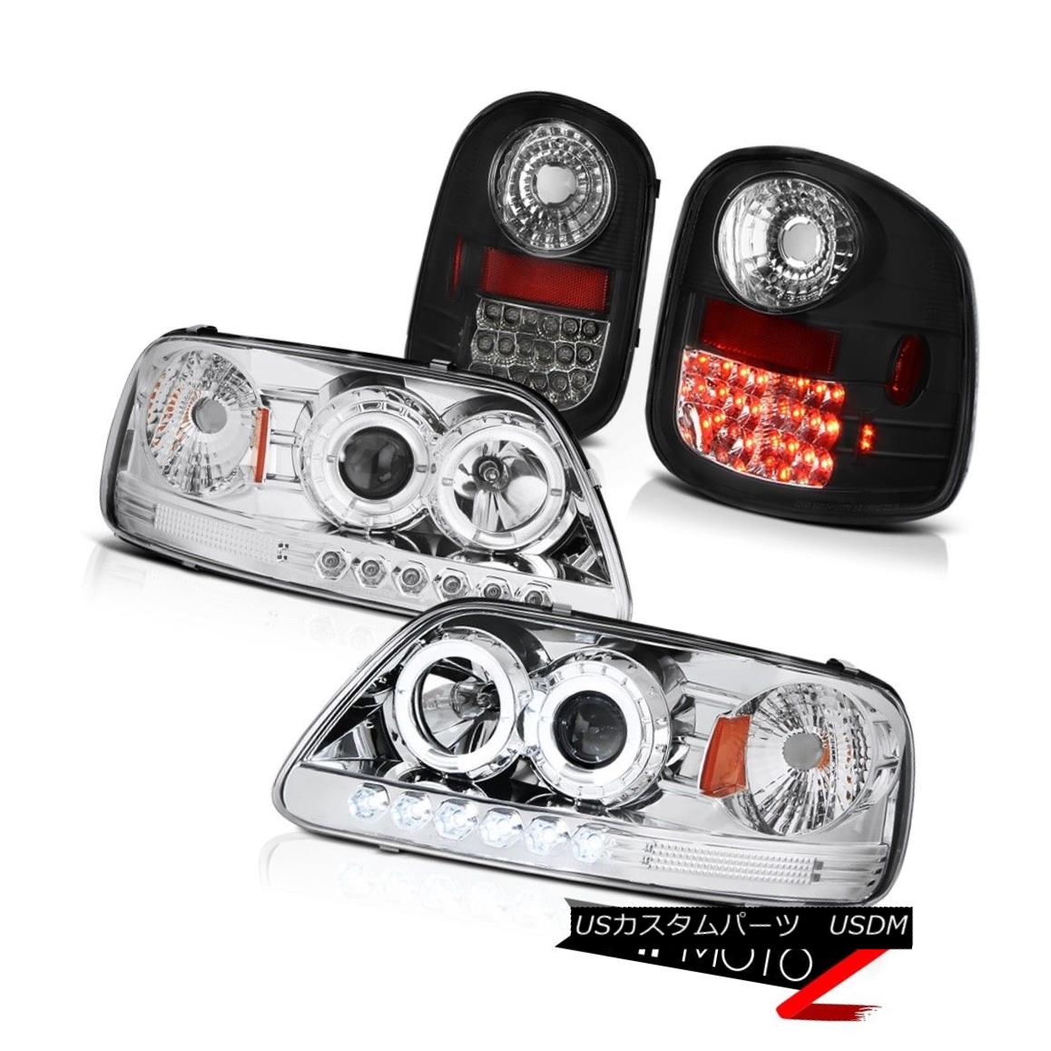 テールライト Dual Halo Headlights LED Bulbs Tail Lights 1997-2003 Ford F150 Flareside 4.6L デュアルヘイローヘッドライトLED電球テールライト1997-2003 Ford F150 Flareside 4.6L 【並行輸入品】