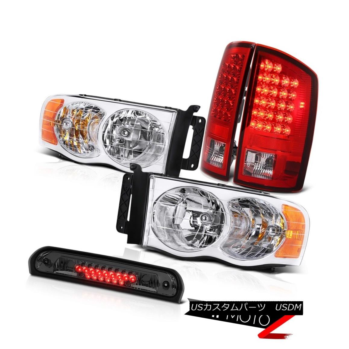テールライト Pair Clear Headlights Red Brake LED Tail Lights High Cargo 02 03 04 05 Ram SLT ペアのクリアヘッドライトレッドブレーキLEDテールライトハイカーゴ02 03 04 05 Ram SLT 【並行輸入品】